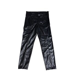 Good American Faux Leather Zip-Detail Pants – Size 5